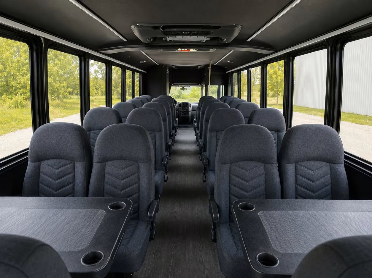 15 passenger minibus inside