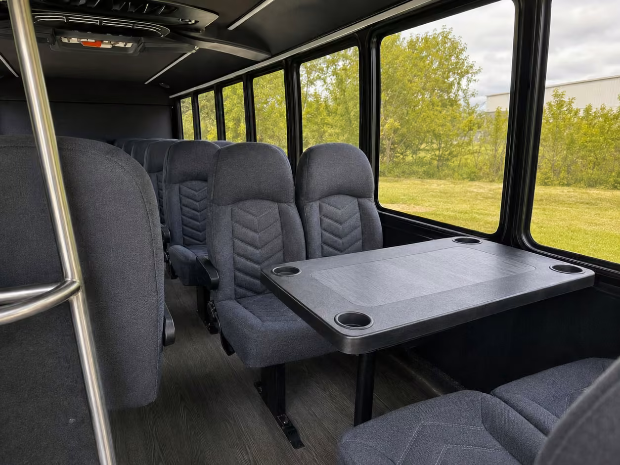 15 passenger minibus interior