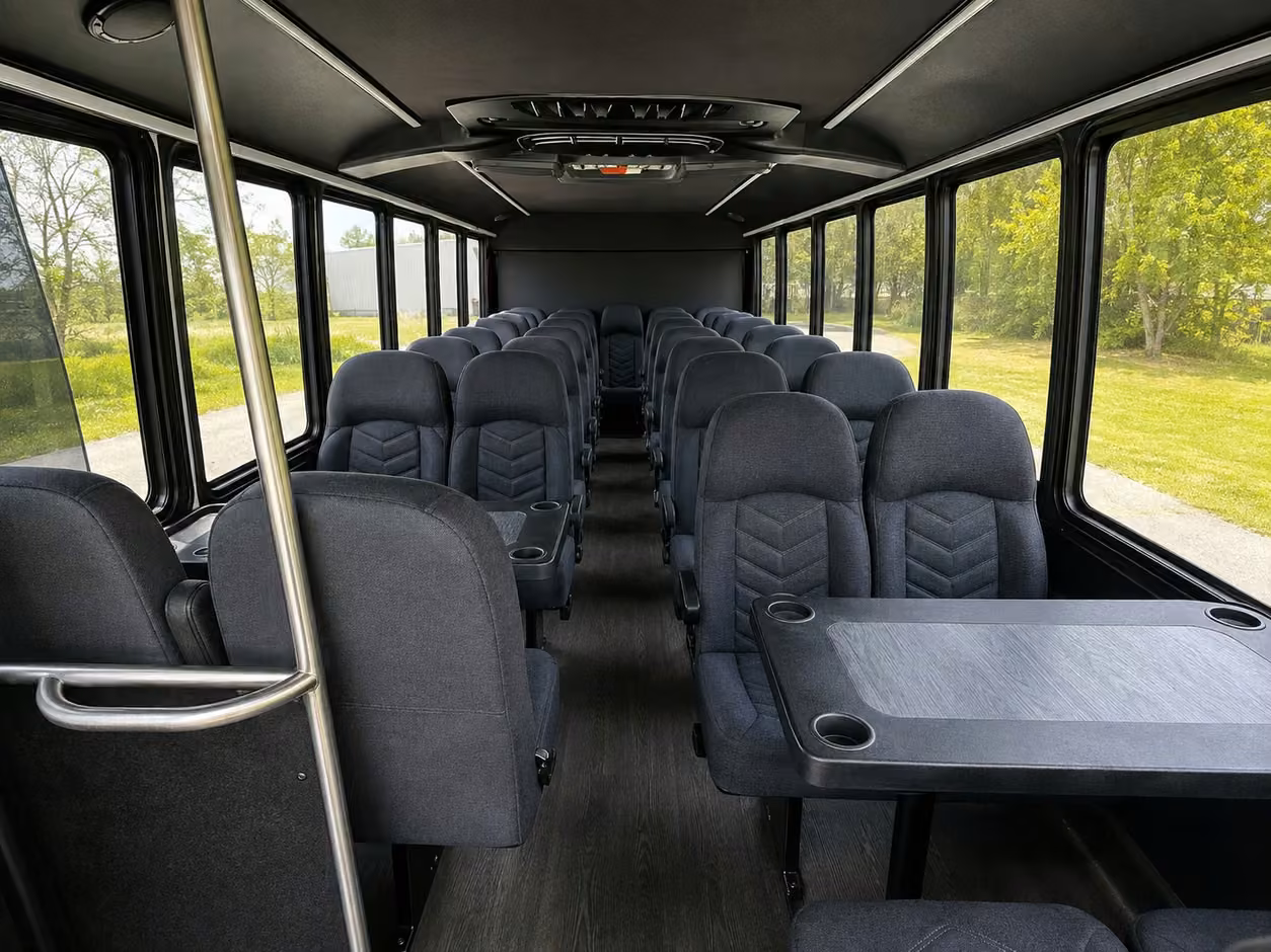 18 passenger minibus interior