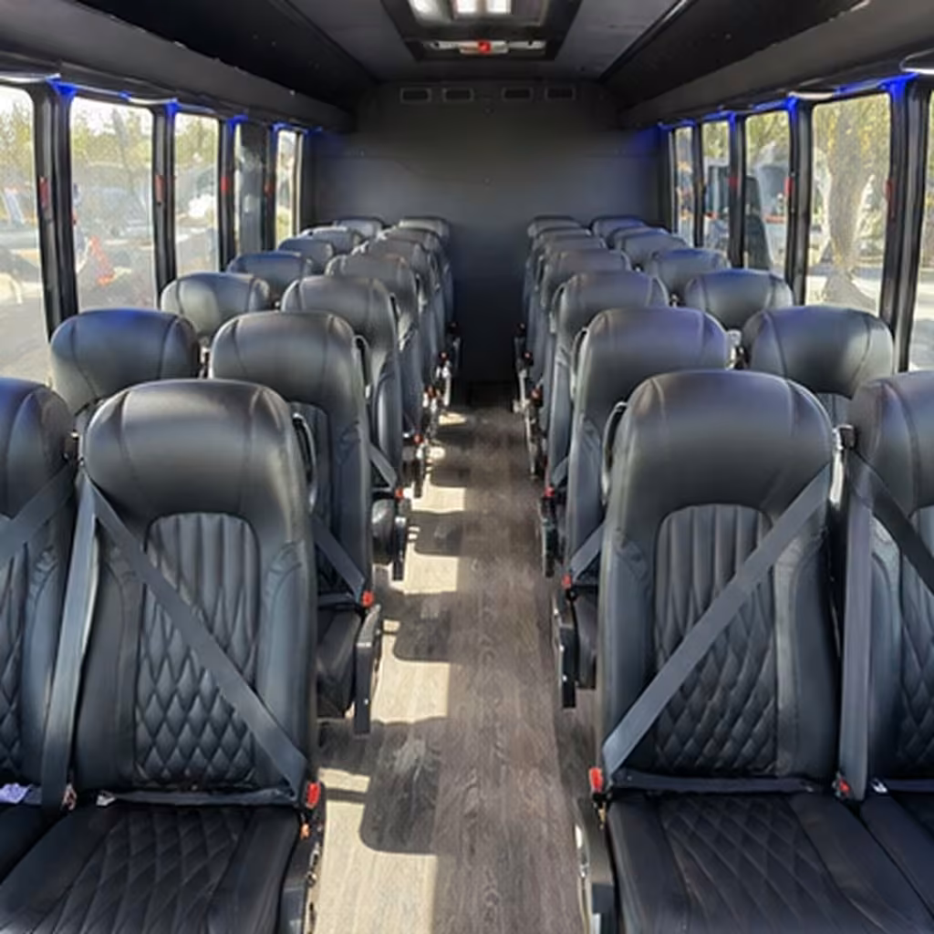 28 passenger minibus inside